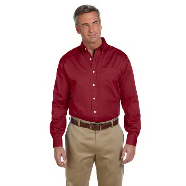 Men's Pima Advantage (TM) twill shirt with back center pleat.... from ASI 34063 alphabroder / alphabroder