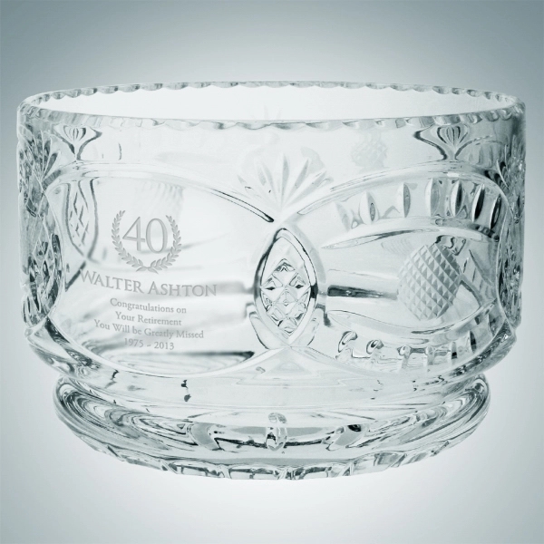 Hand cut Lead crystal golf bowl.... from ASI 47791 Best Deal Awards / Best Deal Awards