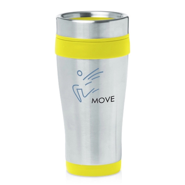 16 oz. stainless steel travel mug with double-wall thermal plastic insulation,... from ASI 39552 BEL Promo