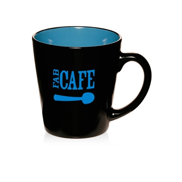 12 oz. two-tone latte mug with high curved grip and smooth... from ASI 39552 BEL Promo