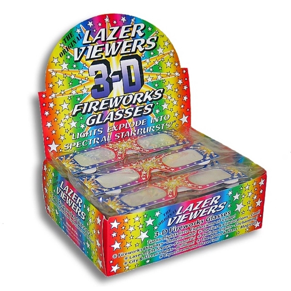 Fireworks Glasses - Original Lazer Viewers - Retail Displays... from ASI 80485 Rainbow Symphony Inc / Rainbow Symphony