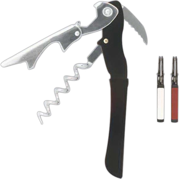 Double-step waiter's corkscrew with a unique 1 1/8" extender arm attached... from ASI 55450 Franmara Inc