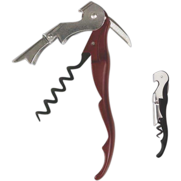 Classic corkscrew with double-lever and a knife blade and cap lifter.... from ASI 55450 Franmara Inc
