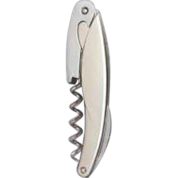 Aluminum waiter's corkscrew that has a five-turn spiral which easily penetrates... from ASI 55450 Franmara Inc