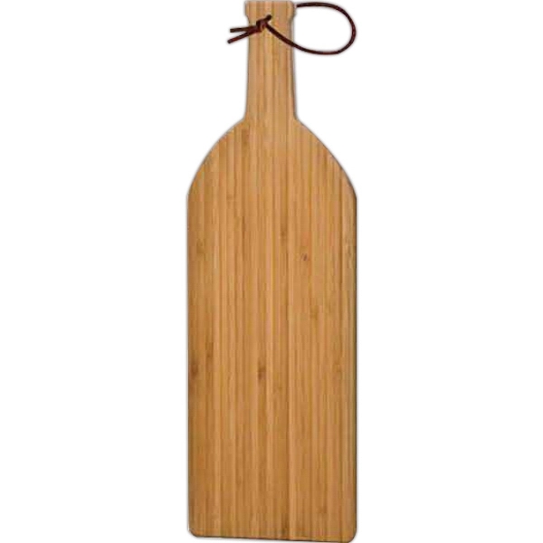 Wine-bottle shaped cutting board that's made of bamboo, small size... from ASI 55450 Franmara Inc