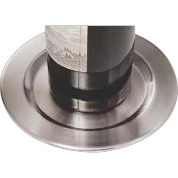 Brushed stainless steel wine bottle coaster. Set of 4.... from ASI 55450 Franmara Inc