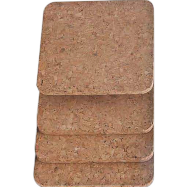 Square cork coaster for wine glasses or bottles.... from ASI 55450 Franmara Inc