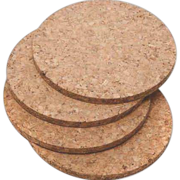 Round cork coaster. 4" diameter.... from ASI 55450 Franmara Inc
