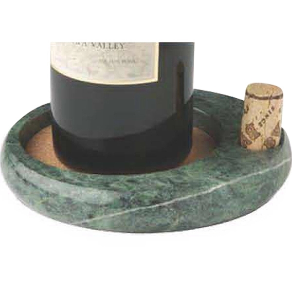 Green marble wine bottle coaster.... from ASI 55450 Franmara Inc