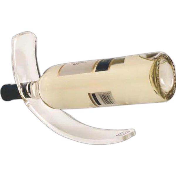 Curved single bottle clear acrylic stand.... from ASI 55450 Franmara Inc
