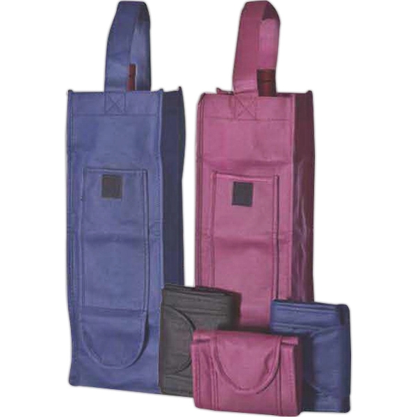 13 5/8" x 4 3/16" nonwoven polypropylene Wine Bottle Wallet™ with... from ASI 55450 Franmara Inc