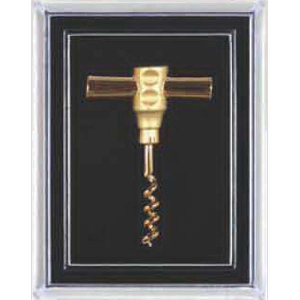 Miniature 1 3/8" x 1" electroplated pocket corkscrew lapel pin with... from ASI 55450 Franmara Inc