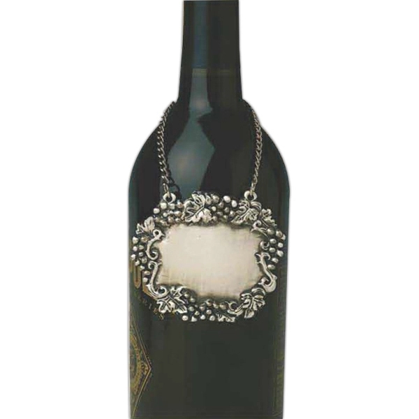 Customizable 2 3/4" x 2 3/8" pewter bottle or decanter placard.... from ASI 55450 Franmara Inc