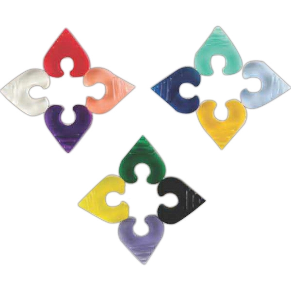 Wine glass heart shape ID clips, set of 12 translucent colors.... from ASI 55450 Franmara Inc