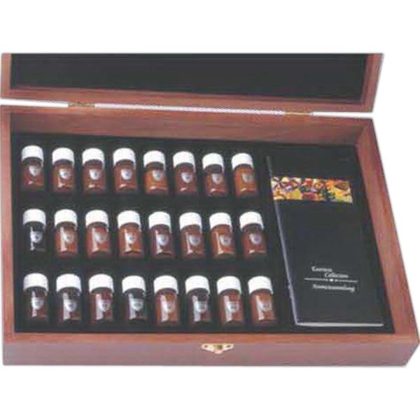 Professional set of 24 wine essences in a hinged rosewood box.... from ASI 55450 Franmara Inc