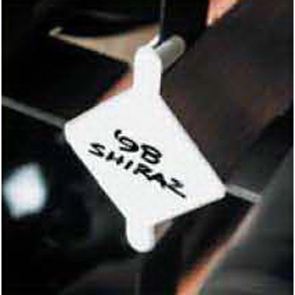 2 1/4" x 1 5/8" reusable plastic clips to identify wine... from ASI 55450 Franmara Inc