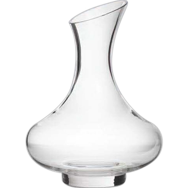 7" x 5" 28 ounce capacity lead-free crystal decanter with extended... from ASI 55450 Franmara Inc