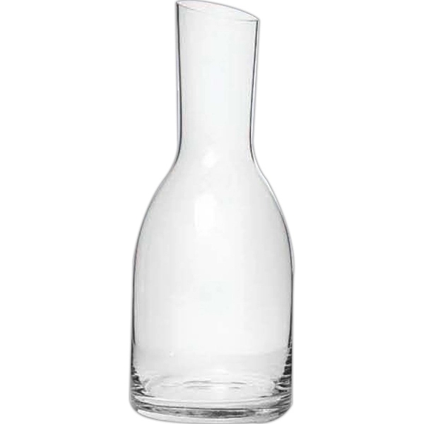 Customizable European made hand-blown straight neck carafe in 16, 24 and... from ASI 55450 Franmara Inc