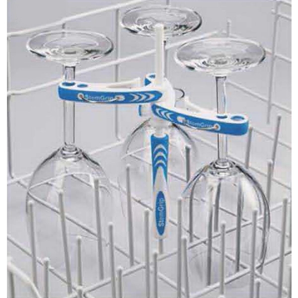 8" post and four 3 3/4" clips to secure stemware in... from ASI 55450 Franmara Inc