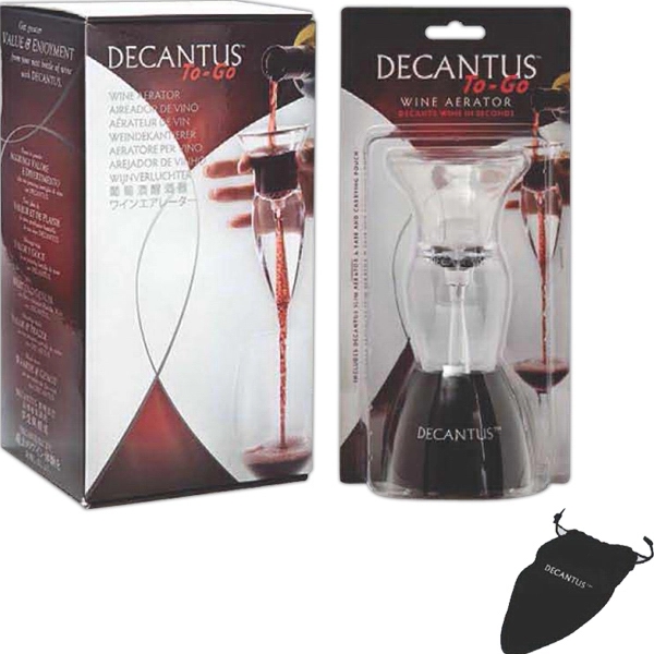 Wine aerator set without handles and plastic table stand. Blank.... from ASI 55450 Franmara Inc