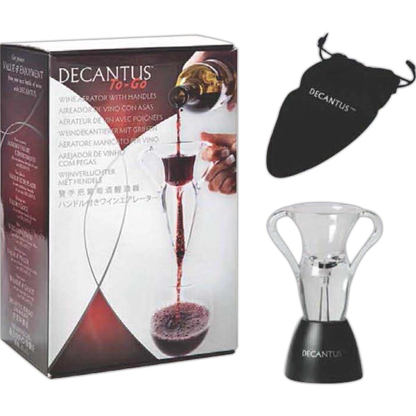 Wine aerator to-go set with handles and plastic table stand.... from ASI 55450 Franmara Inc