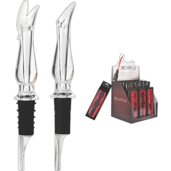 Wine aerating pourer enhances wine flavor and bouquet... from ASI 55450 Franmara Inc