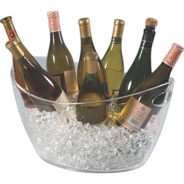Eight-bottle oval bucket, clear acrylic.... from ASI 55450 Franmara Inc