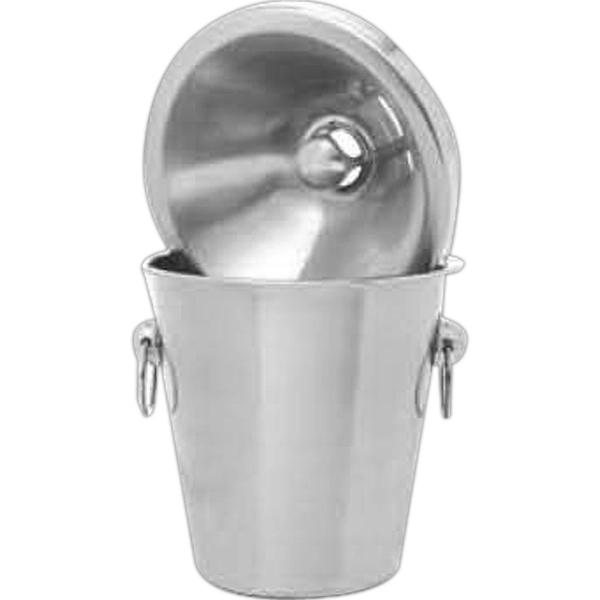 Wine tasting receptacle top only, stainless steel. Half bottle spittoon. Blank.... from ASI 55450 Franmara Inc