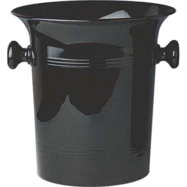 Acrylic vino bottle cooler with single piece molded handles.... from ASI 55450 Franmara Inc