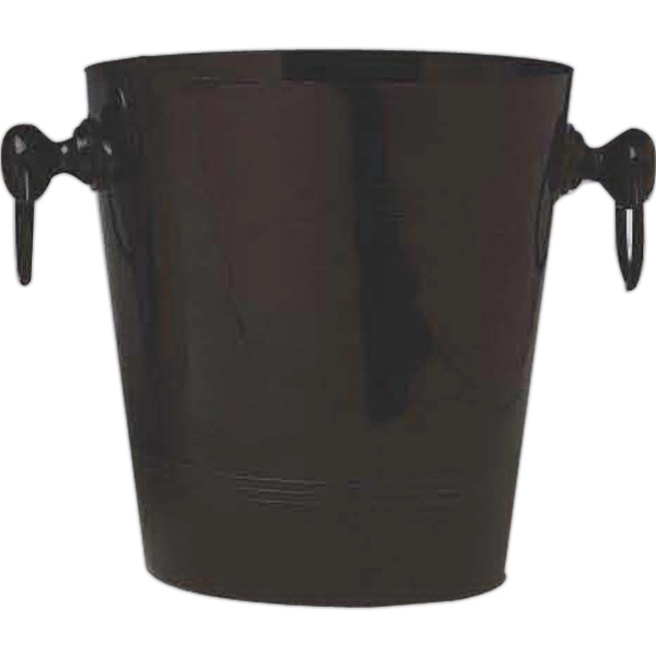 Black enamel aluminum wine and champagne chiller with cast handles and... from ASI 55450 Franmara Inc