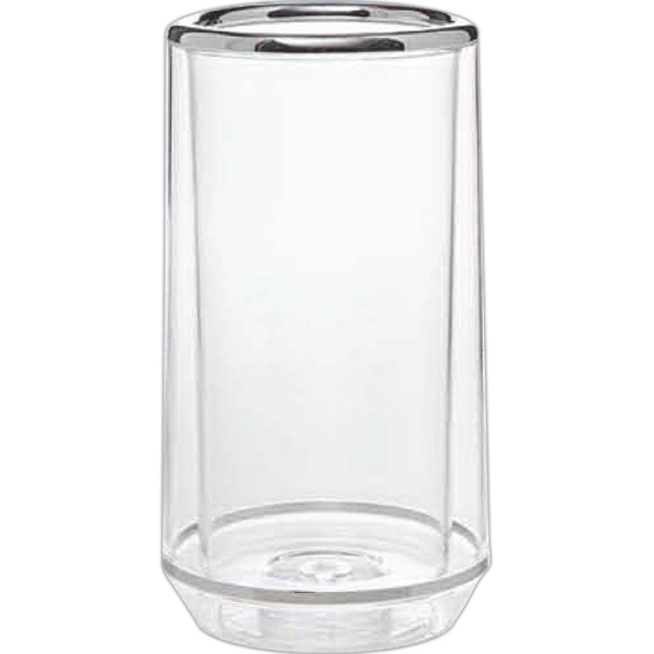 Thermal double wall acrylic wine cooler with chrome trim.... from ASI 55450 Franmara Inc