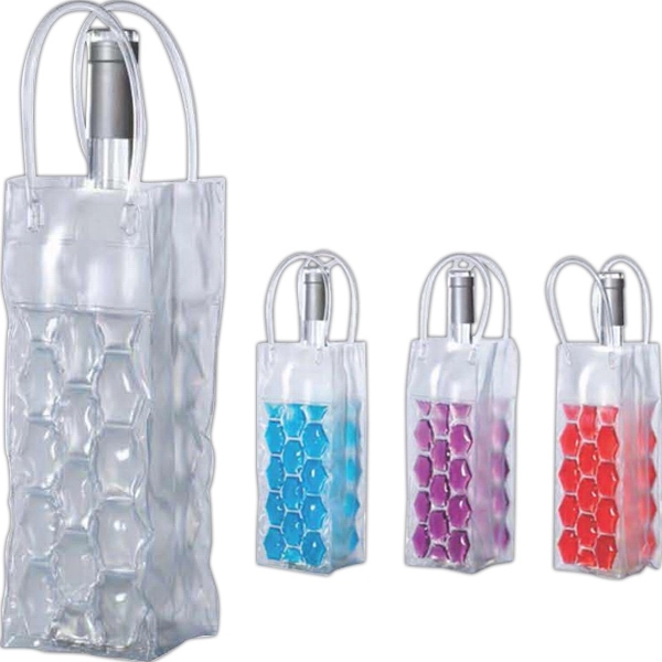 10" x 3 1/2" bottle bag made of PVC with freezable... from ASI 55450 Franmara Inc