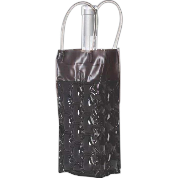 10" x 3 1/2" black bottle bag made of PVC material... from ASI 55450 Franmara Inc