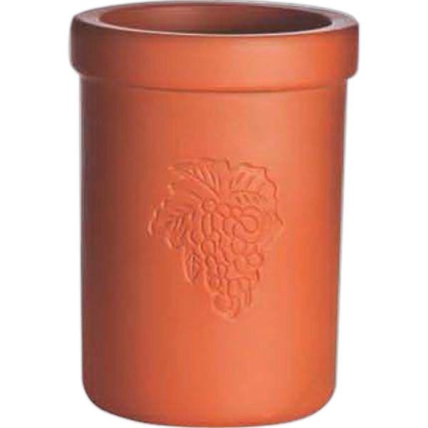 Short genuine Italian terra cotta bottle cooler.... from ASI 55450 Franmara Inc