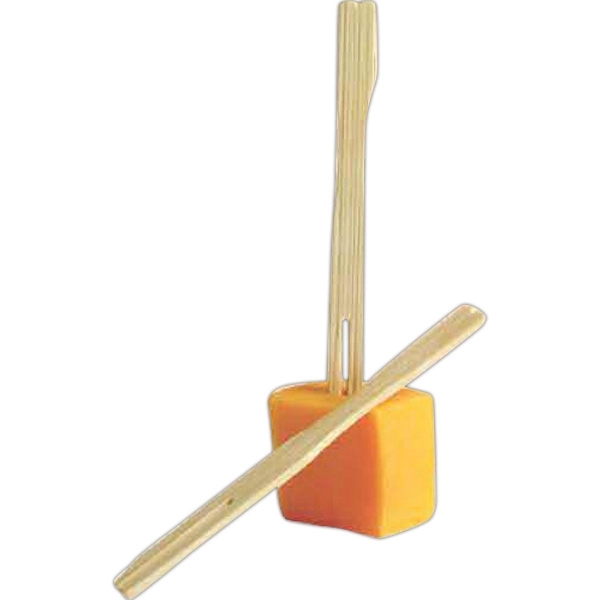 Set of 3 1/2" bamboo party forks. Blank.... from ASI 55450 Franmara Inc