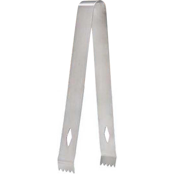 Deluxe 6 7/8" x 1 3/8" brushed stainless steel ice tongs... from ASI 55450 Franmara Inc