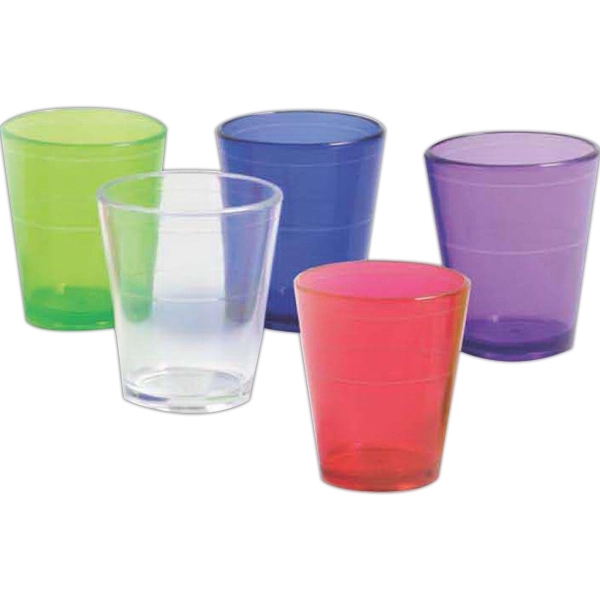 Acrylic shot glass, three on a card.... from ASI 55450 Franmara Inc