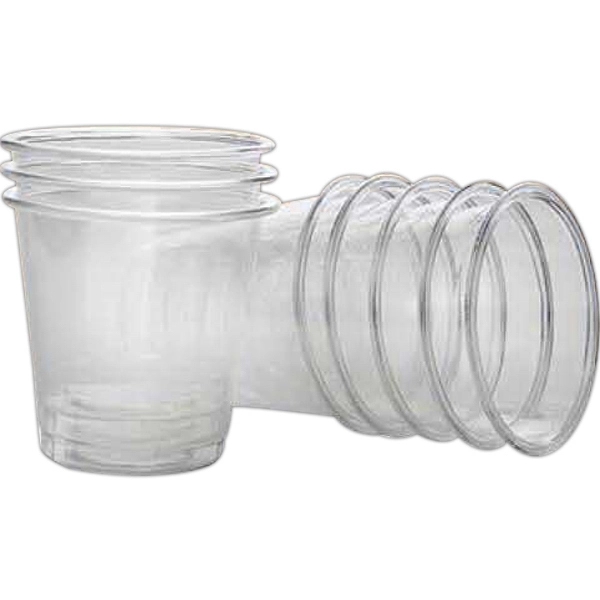 Disposable shot glasses, 2 oz. Sold in packs of 100. Blank.... from ASI 55450 Franmara Inc