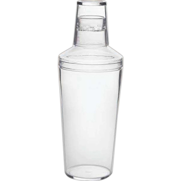 Customizable three-piece plastic cocktail shaker set with 18 ounce, 9" x... from ASI 55450 Franmara Inc