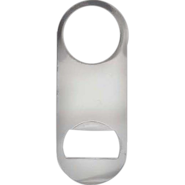 Miniature 4 1/8" x 1 5/8" 18/8 stainless steel bottle opener.... from ASI 55450 Franmara Inc
