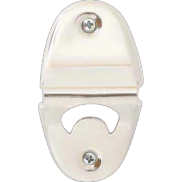 2" x 3 3/4" stainless steel wall-mounted bottle opener. Easy mount... from ASI 55450 Franmara Inc