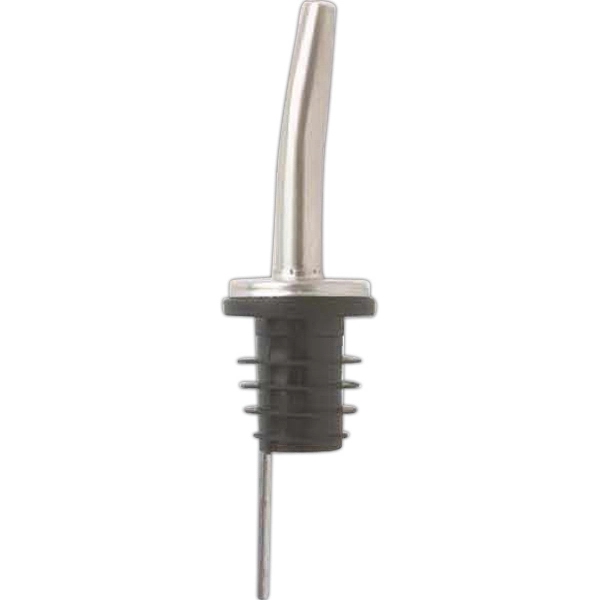 Two stainless steel long neck fast pourers with breather tube. Blank.... from ASI 55450 Franmara Inc