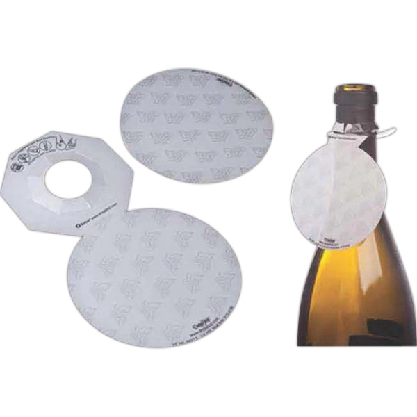 5 1/8" x 3" flexible silver-foil Mylar integrated wine pourer and... from ASI 55450 Franmara Inc