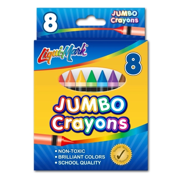 8 Pack Jumbo Crayons - Assorted Colors... from ASI 67675 Liqui-Mark Corp