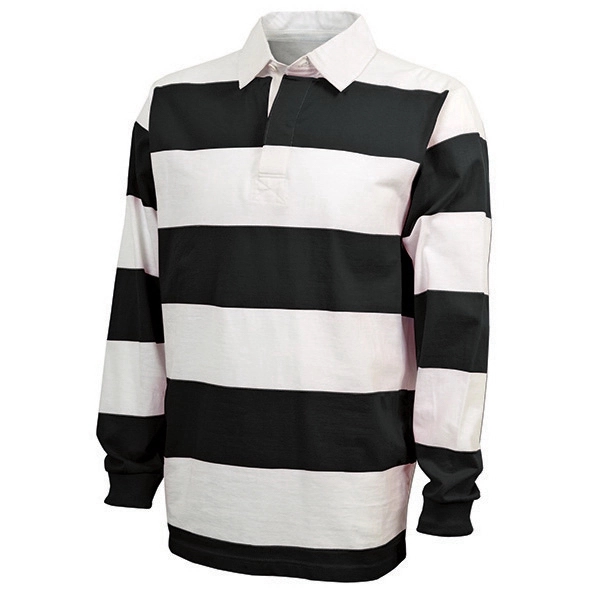 100% cotton rugby shirt with a classic 4" yarn dyed rugby... from ASI 44620 Charles River Apparel