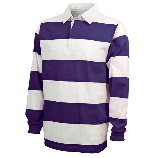 100% cotton rugby shirt with a classic 4" yarn dyed rugby... from ASI 44620 Charles River Apparel