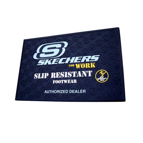 1/2" thick molded vinyl floor mat, available in custom sizes and... from ASI 35750 PromoMatting by Americo