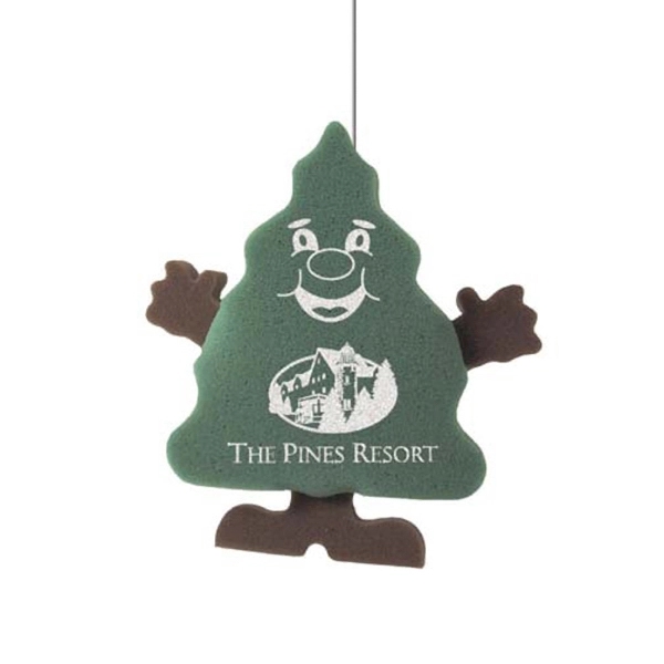 Foam Pine Tree Toy Novelty on a leash.... from ASI 54886 Foamworx / FoamWorx