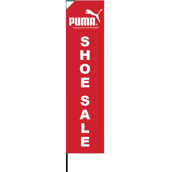 13' advertising flag with ground stake and customization.... from ASI 30442 Above & Beyond Advertising Products / PromoAdLine