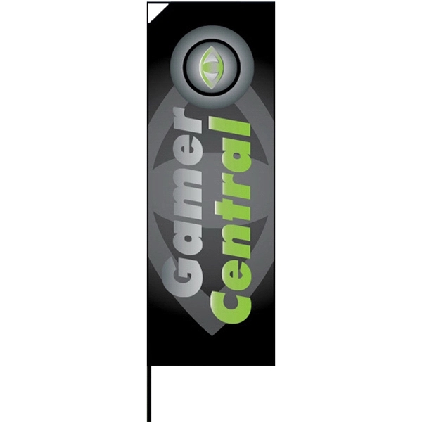 10' advertising flag with ground stake and customization.... from ASI 30442 Above & Beyond Advertising Products / PromoAdLine